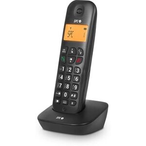 Spc Air - Téléphone fixe sans fil avec écran éclairé, identifiant d'appelant, 20 contacts, mode Mute, GAP et mode ECO - Blanc - Publicité