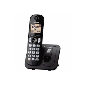 Panasonic KX-TGC210 - Téléphone sans fil avec ID d'appelant/appel en instance - DECT\GAP - (conférence) à trois capacité d'appel - noir - Publicité