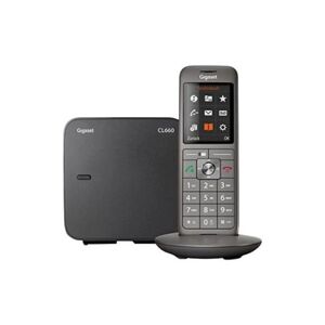 Gigaset CL660 - Téléphone sans fil avec ID d'appelant - DECT\GAP - noir, anthracite - Publicité