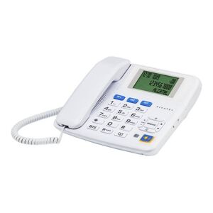 Alcatel T Max - Téléphone filaire avec ID d'appelant - blanc - Publicité