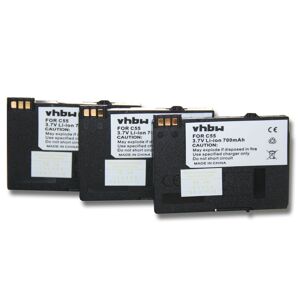 3x vhbw batterie 700mAh pour portable, fixe, téléphone Siemens Gigaset C55, SL3, SL3 Professional, SL37, SL375, SL560, SL740, SL745. Publicité