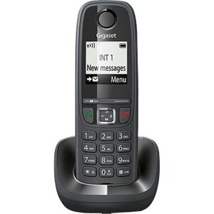 Gigaset AS405 - Téléphone sans fil avec ID d'appelant - DECT\GAP - noir - Publicité