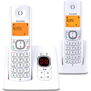 Alcatel Classic F530 Voice Duo - Téléphone sans fil - système de répondeur avec ID d'appelant - DECT - gris + combiné supplémentaire - Publicité