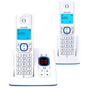 Alcatel Classic F530 Voice Duo - Téléphone sans fil - système de répondeur avec ID d'appelant - DECT - bleu + combiné supplémentaire - Publicité