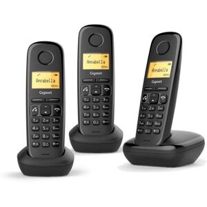 Gigaset A270 Trio - Téléphone sans fil avec ID d'appelant - DECTGAP - noir + 2 combinés supplémentaires - Publicité