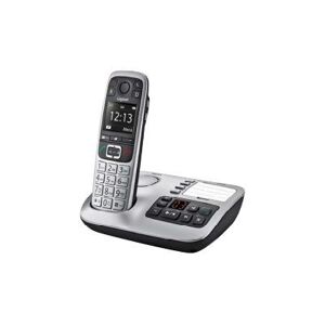 Gigaset E560A - Téléphone sans fil - système de répondeur avec ID d'appelant - DECT\GAP - platine - Publicité