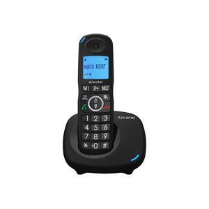 Alcatel XL595B - Téléphone sans fil avec ID d'appelant - (conférence) à trois capacité d'appel - noir - Publicité