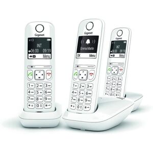 Gigaset téléphone fixe trio sans Fil sans répondeur avec grand écran rétroéclairé blanc - Publicité