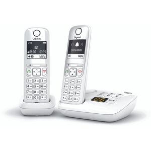 Gigaset AS690A Duo - Téléphone sans fil - système de répondeur avec ID d'appelant - ECO DECT\GAP - blanc + combiné supplémentaire - Publicité