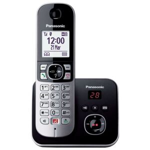 Téléphone Fixe sans fil Solo Panasonic KX TG6861 Noir et Argent - Publicité
