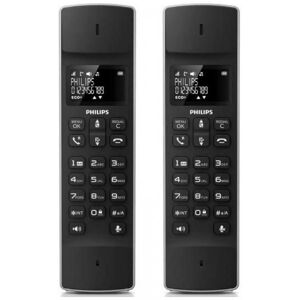 Philips 4000 series wireless landline telephone M4502B/34 black 1.6" design - Publicité