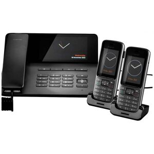 Gigaset Fusion FX800W PRO - Téléphone sans fil/téléphone VoIP - système de répondeur avec ID d'appelant - ECO DECT\GAP\CAT-iq - SIP - multiligne - titane foncé - avec 2 combinés sans fil Gigaset... Publicité