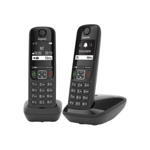 Gigaset AS690 Duo - Téléphone sans fil avec ID d'appelant - ECO DECT\GAP - blanc + combiné supplémentaire - Publicité