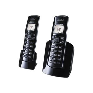 Com D182 Duo - Téléphone sans fil avec ID d'appelant - DECT\GAP + combiné supplémentaire