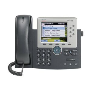 Cisco Systems Cisco Unified IP Phone 7965G - Téléphone VoIP - SCCP, SIP - 6 lignes - argent, gris foncé - Publicité