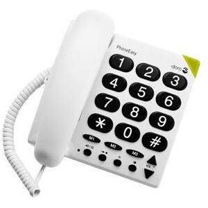 DORO PhoneEasy 311c - Téléphone filaire - blanc - Publicité