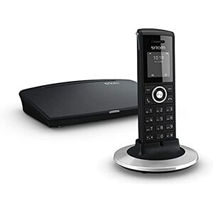 Snom Technology DECT Bundle M325 (ensemble combiné station de base M300 et combiné M25, jusqu'à 20 combinés, jusqu'à 5 appels parallèles), noir - Publicité