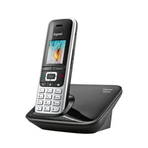 Siemens Premium 100 Téléphone sans Fil DECT Grand écran Couleur TFT Carnet d'adresses de 500 Contacts Synchronisation des données par USB, qualité Audio supérieure, Coloris Platine-Noir - Publicité