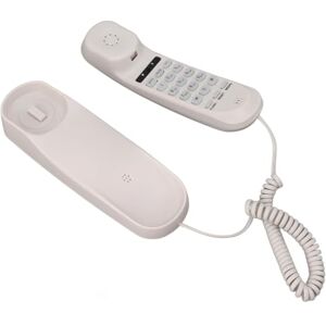 Téléphone Filaire Montable au Mur, Son Clair, Volume Réglable, Multifonction, adapté au Bureau de L'hôtel à Domicile (White) - Publicité