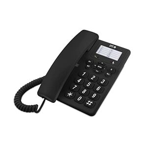 SPC Original – Téléphone Filaire de Bureau ou Mural, avec de Grandes Touches et Facile à Utiliser, 3 mémoires directes, Volume de Sonnerie Extra élevé, Fonction de Recomposition, Couleur Noir - Publicité