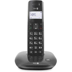 Doro Comfort 1010 Téléphone sans Fil DECT pour Seniors Compatible avec Appareils Auditifs (Single/Noir) [Version Française] - Publicité