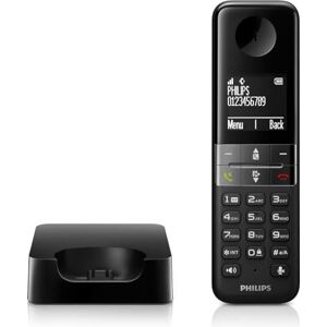 Philips Téléphone DECT D4701B sans Fil écran 4,6cm Noir Plug-and-Play Conception optimisée - Publicité