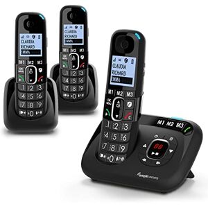 Amplicomms - Téléphone fixe filaire Bigtel 50 Alarm Plus