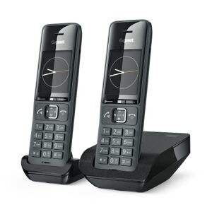 Siemens Comfort 520 Duo 2 Téléphones DECT sans Fil Design élégant qualité Audio supérieure Blocage d'appels Répertoire Jusqu’à 200 Contacts Gris - Publicité