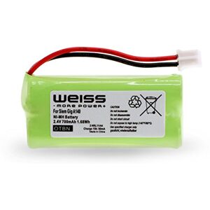 Weiss - More Power + Batterie blanche pour Siemens Gigaset A12 A120 A14 A140 AS140 AL4H A145 AS15 A160 A165 A240 A24 A245 A260 A26 A265 Q063 / T-Com Sinus 100 0 / Universel. UM CL15 SL15 [remplace : V30145-K1310-X383, - Publicité