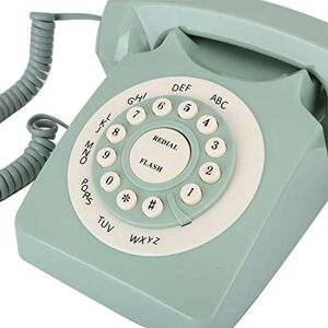 banapo Téléphone Vintage, téléphone Antique Vert décoratif avec Puce Intelligente Oice pour hôtel pour la Maison pour Le Bureau - Publicité