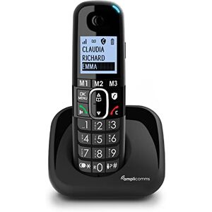 Amplicomms BigTel 1500, téléphone DECT sans Fil à Grosses Touches, Audio-Boost, sonneries puissantes, Compatible avec Les Aides auditives, Fonction Blocage des appels - Publicité