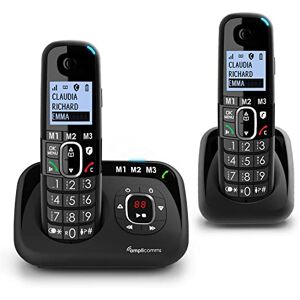 Gigaset A695A Quattro - 4 téléphones DECT sans Fil avec répondeur - écran à  Haut Contraste - Excellente qualité Audio - profils sonores réglables 