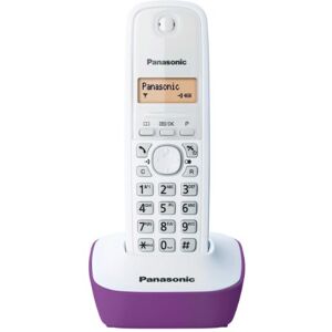 Panasonic KX-TG1611FRF Téléphone Numérique Sans Fil, Base et Combiné, Identification de l'Appelant, Batterie Longue Durée, LCD, Répertoire, Mémoire de Rappel, Réveil, RÉPONDEUR Toute Touche, Violet - Publicité