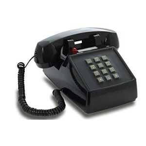 Opis Technology OPIS PushMeFon Cable : Téléphone Retro Filaire a Touches comme Ancien téléphone avec Sonnerie Cloche en métal Classique (Noir) - Publicité
