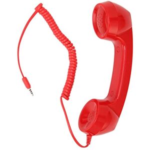 Pissente Récepteur de Téléphone Rétro Combiné Rétro, Récepteur D'appel Téléphonique Filaire Vintage Anti-rayonnement avec Prise Casque 3,5 Mm Combiné de Téléphone Portable pour Téléphones - Publicité