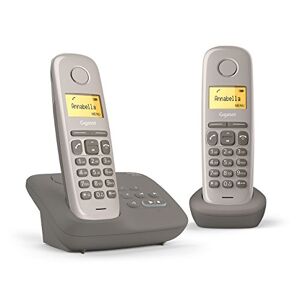 Siemens AL170A Duo Téléphone fixe sans fil DECT/GAP Répondeur Taupe [Version Française] - Publicité