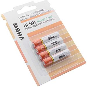 vhbw 4X AAA Micro Batteries pour téléphone Fixe sans Fil, Compatible avec Siemens Gigaset C590, C595, C610, C610A, C610H, C610 IP, CX610 ISDN - Publicité