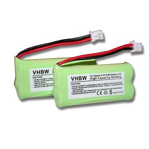 vhbw 2X Batteries (NiMH, 700mAh, 2.4V) téléphones Fixes Compatible avec Siemens Gigaset A24,A240,A240 Duo Rempl. V30145-K1310-X359,V30145-K1310-X383 - Publicité