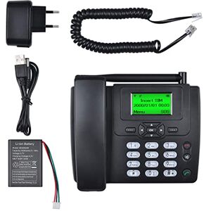 Lychee Téléphone de Bureau sans Fil GSM,Business IP Phone,avec écran 2,4" (Environ 6 cm),Téléphone Fixe de Bureau Hôtel Résidentiel (Noir 01) - Publicité