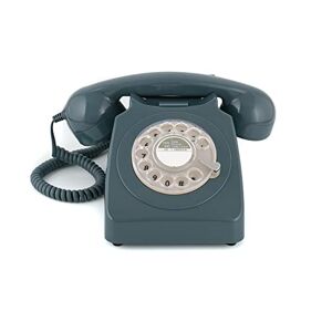 Telephone Fixe Rétro Chêne sans Fil Fixe Vintage Platine Vinyle Mécanique  Sonnerie Électronique Fixe Téléphone Vieux Europée…