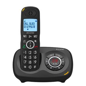 SOLDES 2024 : TÉLÉPHONE FIXE SANS FIL ALCATEL E260 S VOICE DUO AVEC  RÉPONDEUR ET FONCTION BLOCAGE APPELS PUBLICITAIRES NOIR pas cher