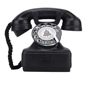 Uxsiya Vieux téléphone, accessoires de téléphone rétro, téléphones fixes bon marché avec répondeur rotatif, style des années 1970, charme de bureau, ornements de bureau pour accessoires - Publicité