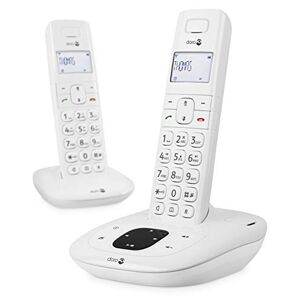 Doro Comfort 1015 Duo Téléphone sans Fil DECT pour Seniors avec Répondeur, Fonction d'Appel Interne/Intercom et Mains-Libres (Blanc) [Version Française] - Publicité