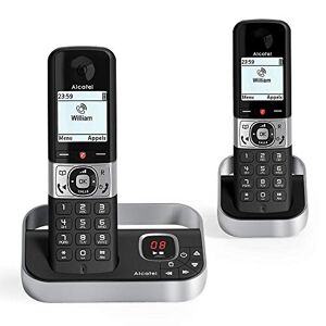 Alcatel F890 voice duo noir EU Telephone sans fil repondeur avec combine supplementaire. Blocage d'appel premium - Publicité