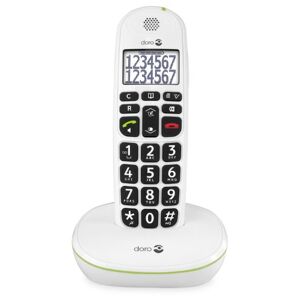 Doro PhoneEasy 110 Téléphone sans Fil DECT pour Seniors avec Touches Grandes Parlantes et Audio Amplifié (Blanc X 1) [Version Française] - Publicité