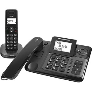 Doro Comfort 4005 téléphone Filaire + téléphone DECT sans Fil avec Répondeur (Noir) [Version Française] - Publicité