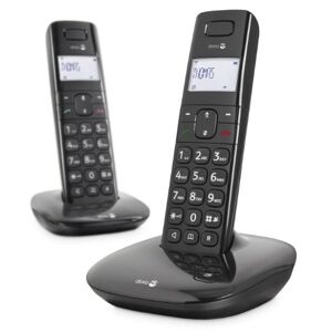 Doro Comfort 1010 Duo Téléphone sans Fil DECT pour Seniors avec Fonction d'Appel Interne/Intercom et Compatible avec Appareils Auditifs (Duo/Noir) [Version Française] - Publicité
