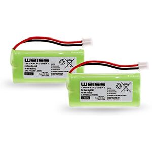 Weiss - More Power + 2 batteries blanches pour Siemens Gigaset A12 A120 A14 A140 AS140 AL4H A145 AS15 A160 A165 A240 A24 A245 A260 A26 A265 Q063 / T-Com Sinus. 100 mm. UNIVERSUM CL15 SL15 [remplace : V30145-K1310-X383, - Publicité