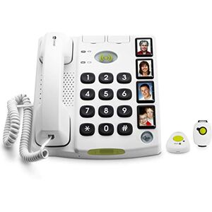 TELEPHONE FIXE FILAIRE DORO PHONEEASY 312 CS BLANC