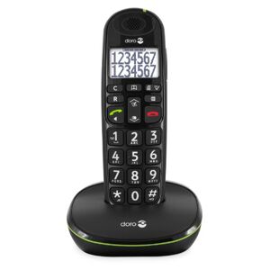 Doro PhoneEasy 110 Téléphone sans Fil DECT pour Seniors avec Touches Grandes Parlantes et Audio Amplifié (Noir X 1) [Version Française] - Publicité